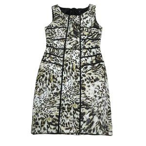 Ann Taylor Leopard Print Sleeveless Dress Size 8